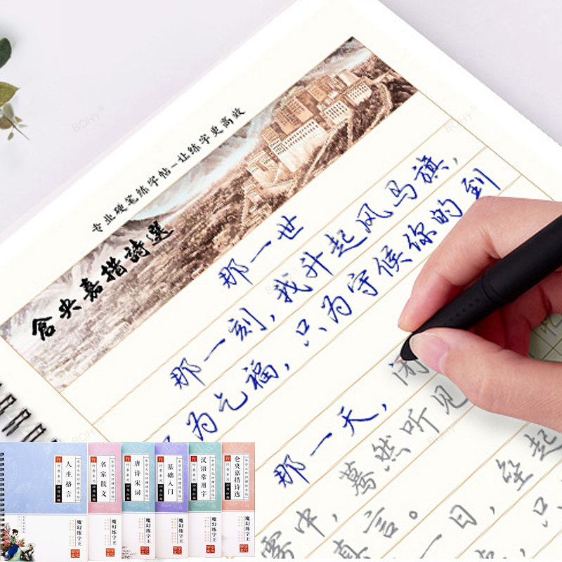 Chinese Calligraphy Practice Book - Chinese Characters Pen Calligraphy Practice Small