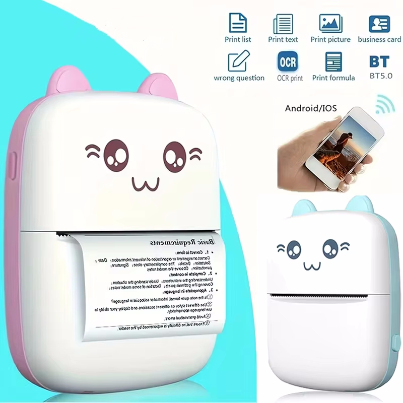 Mini portable thermal printer  - Mini Pocket Thermal Printer Paper Roll recension och pris