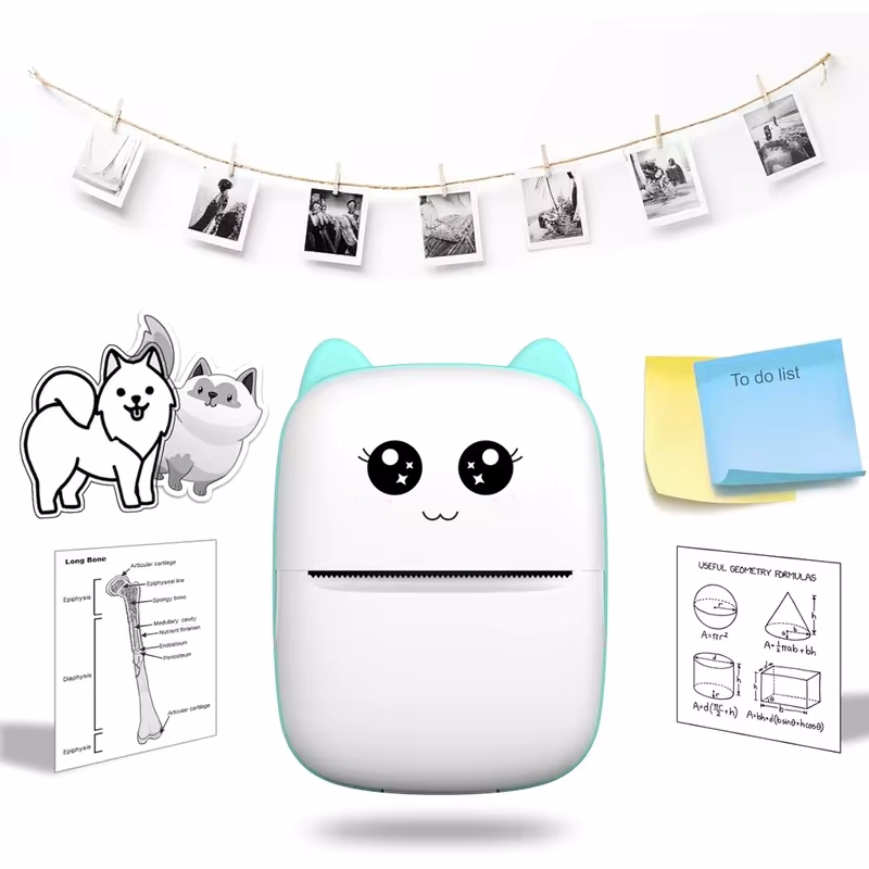 Mini portable thermal printer  - Mini Pocket Thermal Printer Paper Roll recension och pris