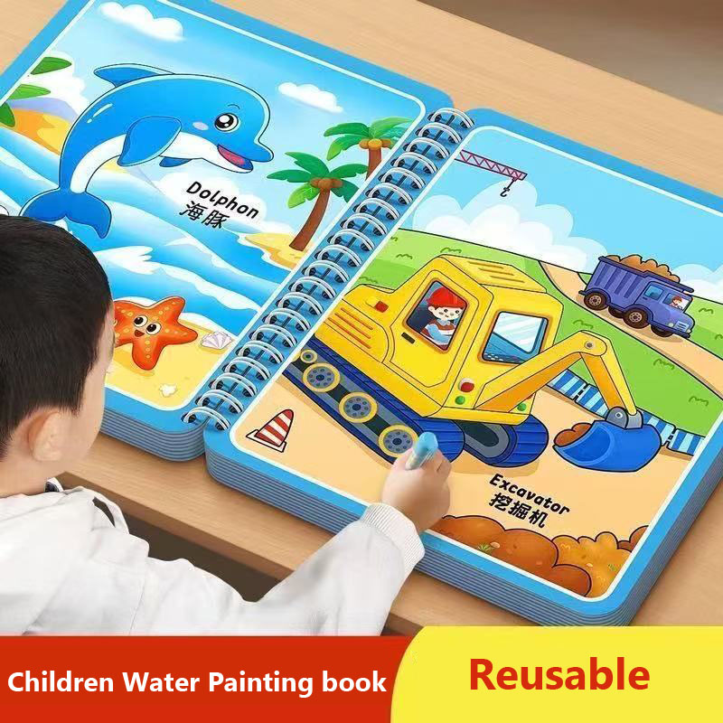 Magic Water Drawing Book Child - Reusable Water Magic Coloring Book recension och pris