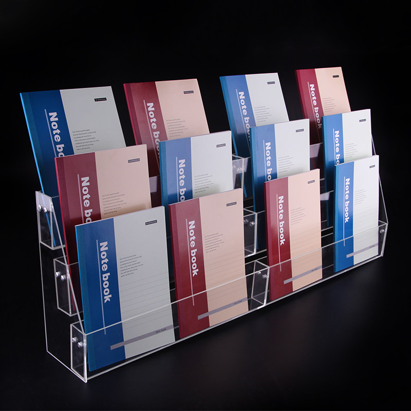 Stepped Clear Acrylic Notebook - Clear Acrylic Book Stand Holder recension och pris