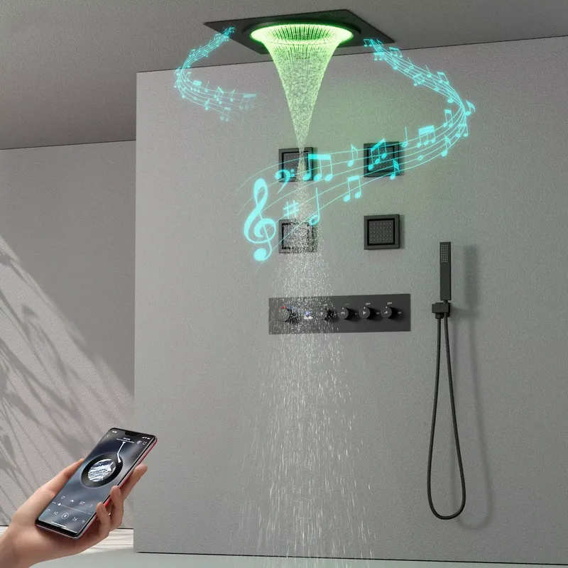 Smart LED Shower Set Bathroom  - Music recension och pris