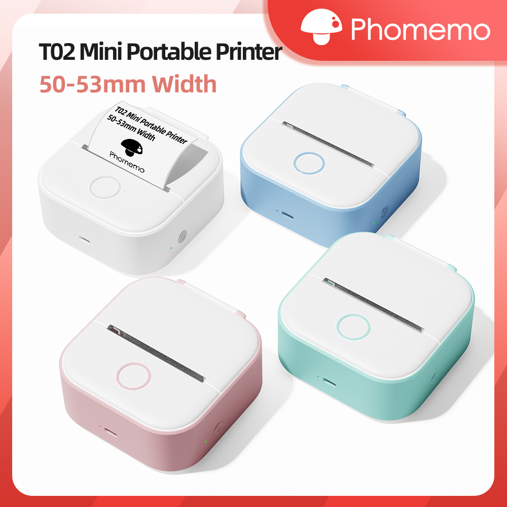 Phomemo T02 Wireless Pocket Th - Mini Pocket Thermal Printer Paper Roll recension och pris