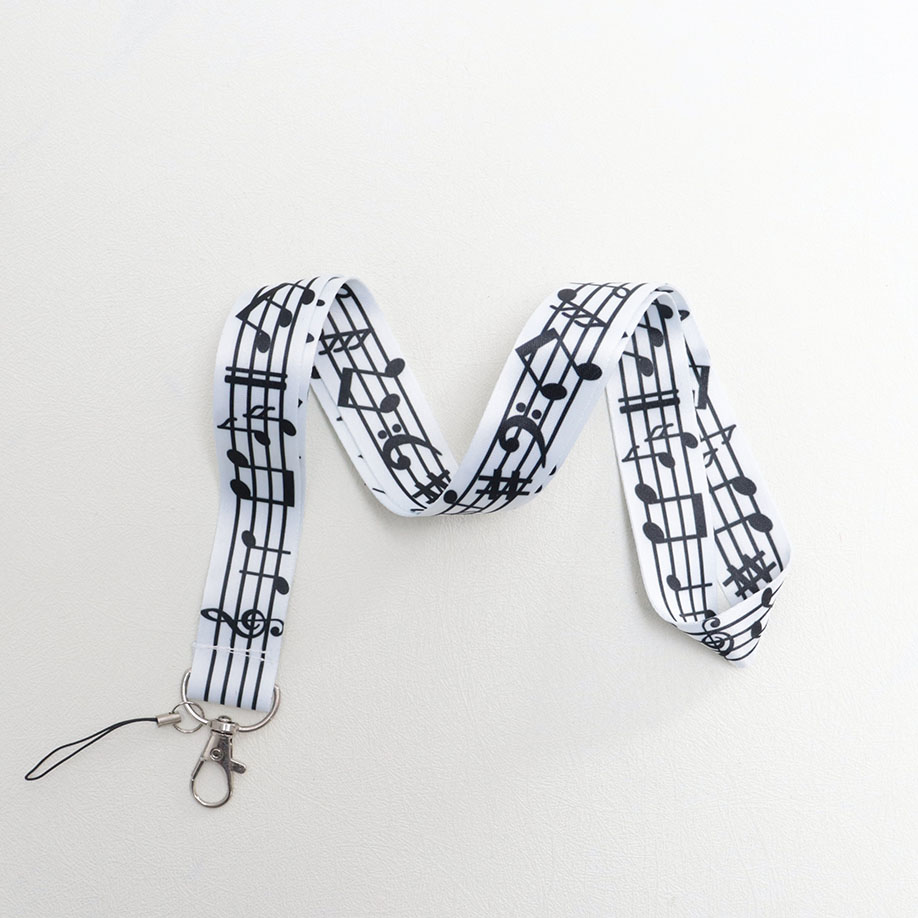 Musical Notes Lanyards for Key - Blank Sheet Music Notebook recension och pris