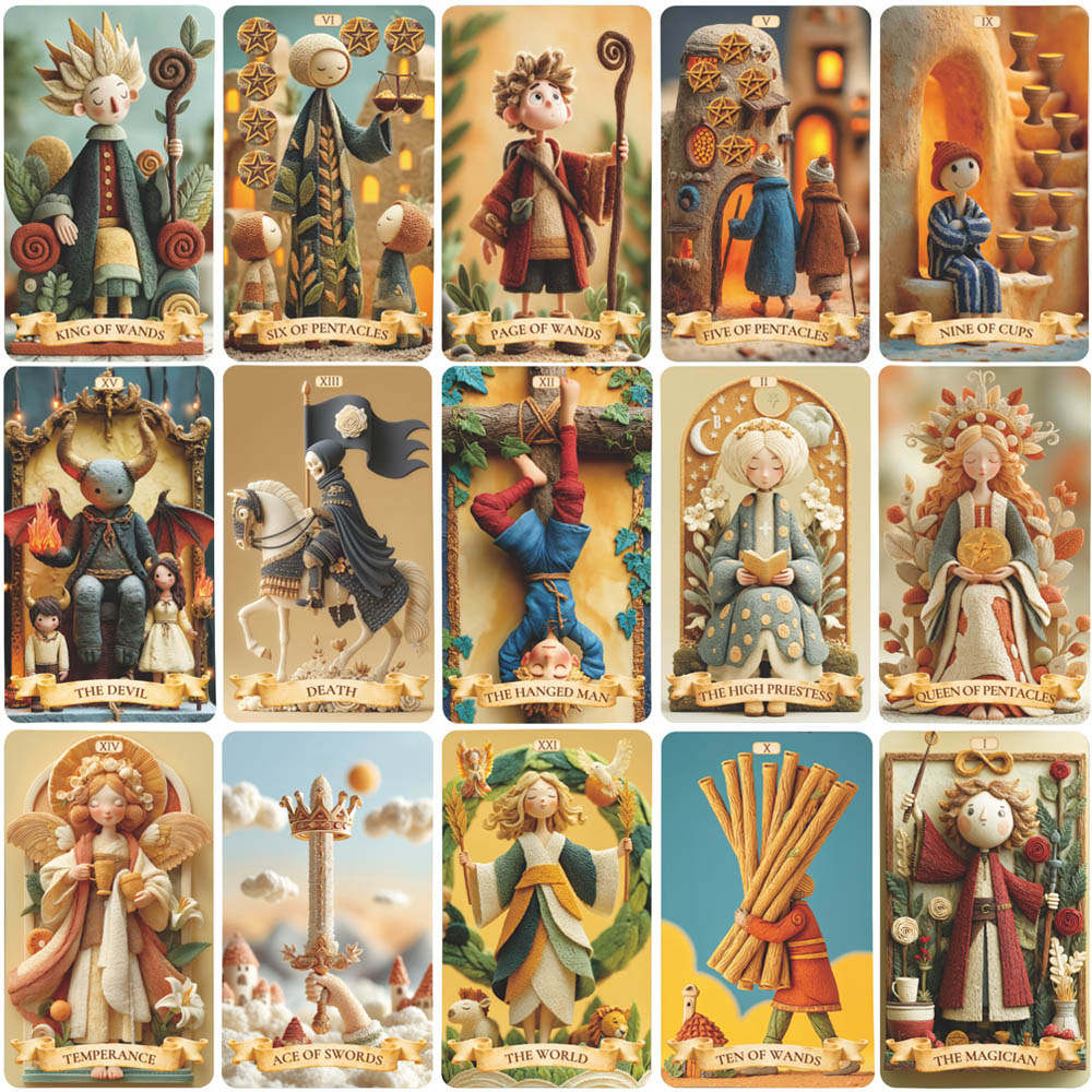 78 Tarot Cards Set, 13x8 Cm Th - Tarot Deck With Guidebook recension och pris