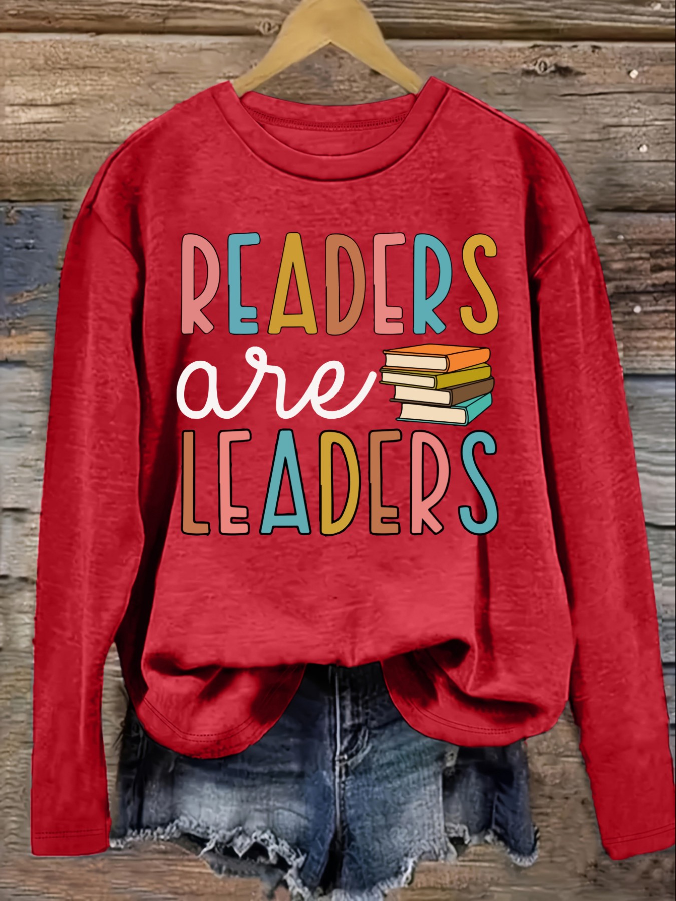 Women's Casual Long Sleeve Cre - Books recension och pris