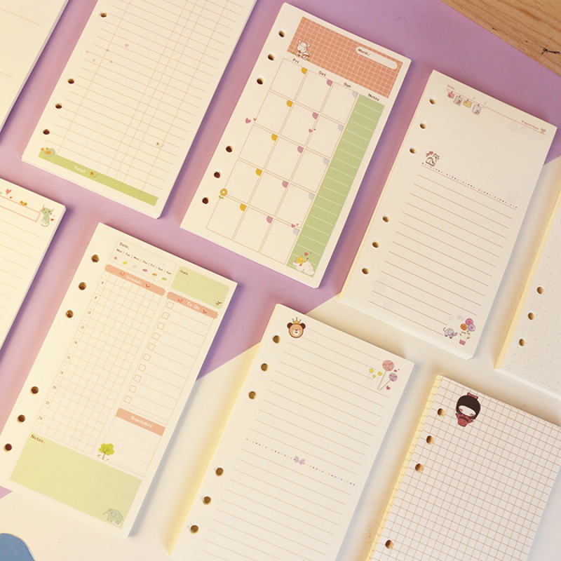 Kawayi A5 A6 Loose Leaf Notebo - A5 Spiral Dotted Grid Notebook recension och pris
