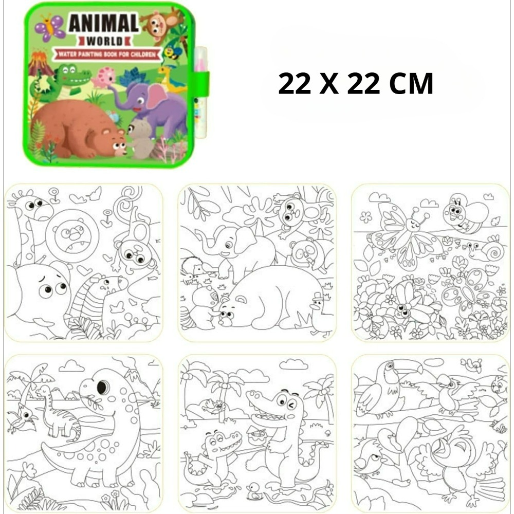 Magic Water Coloring Book Set  - Reusable Water Magic Coloring Book recension och pris