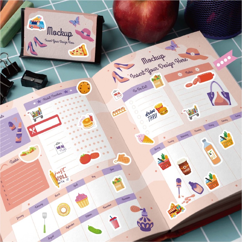 Food Planning Stickers Station - Stationery Books recension och pris