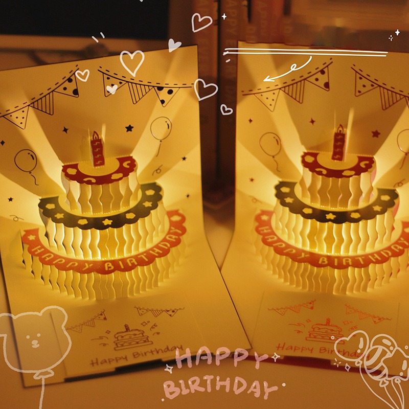 3D Music Light Birthday Card C - Blank Sheet Music Notebook recension och pris