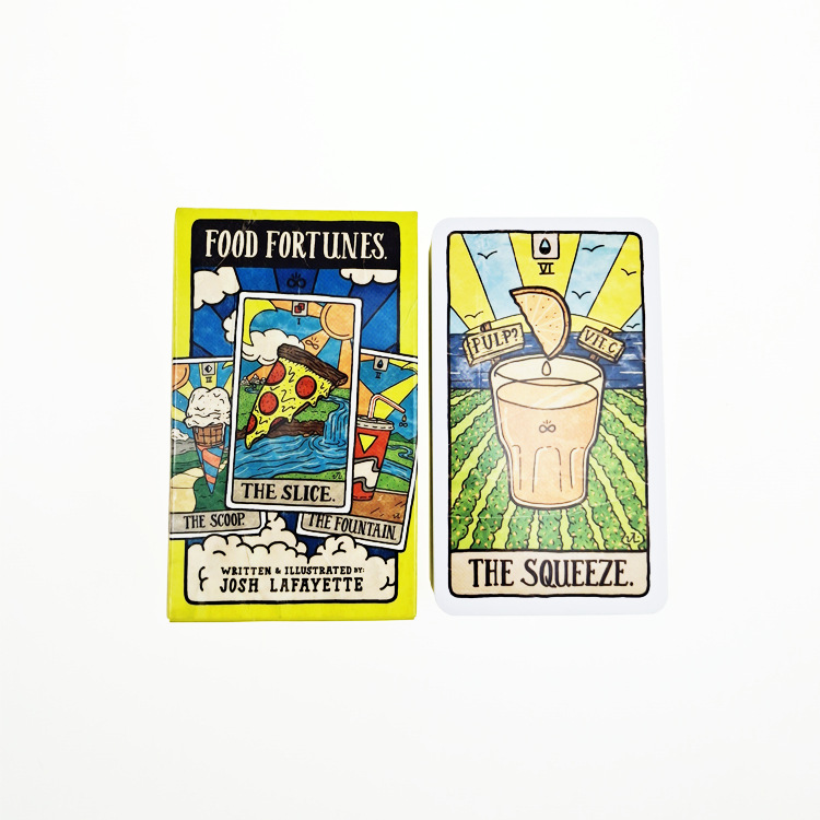 New 78 Illustrated Food&Drink  - Tarot Deck With Guidebook recension och pris