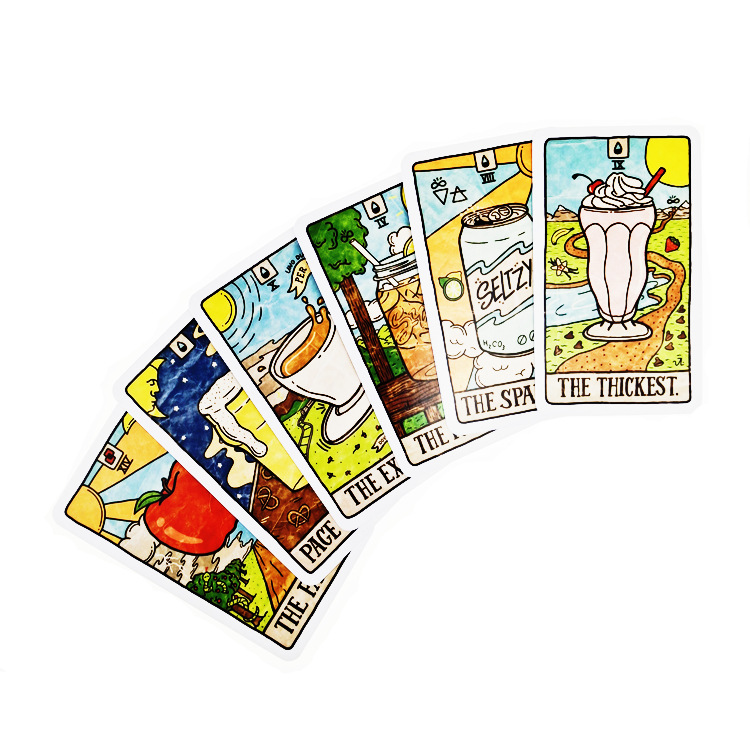 New 78 Illustrated Food&Drink  - Tarot Deck With Guidebook recension och pris