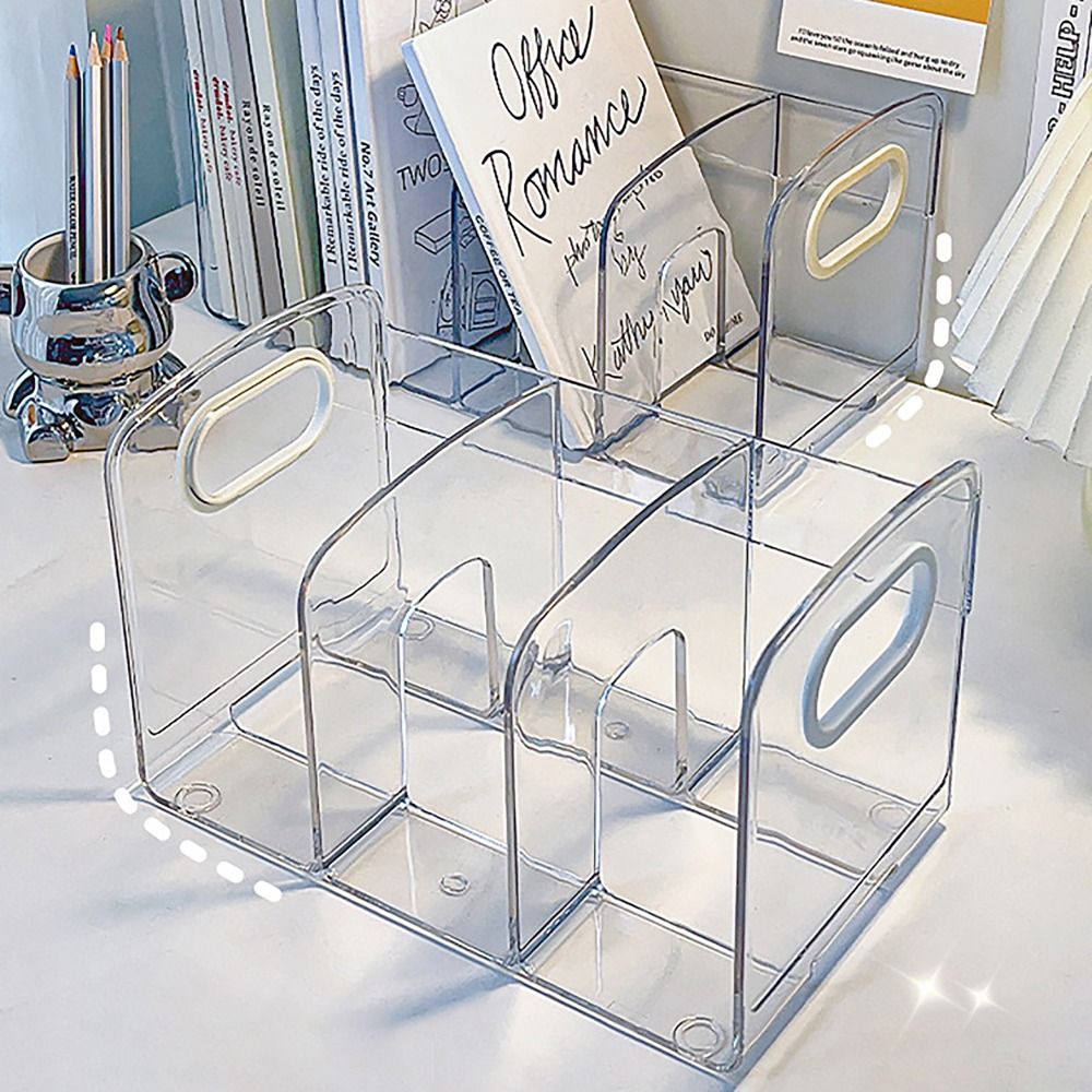 Portable Clear Acrylic Bookend - Clear Acrylic Book Stand Holder recension och pris