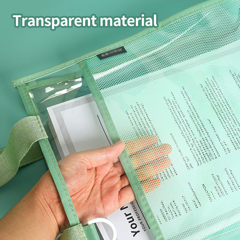 HUAJIE Transparent File Bag, L - Stationery Books recension och pris