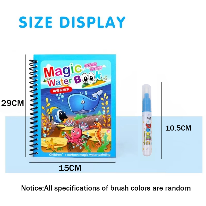 1pc Reusable Water Drawing Boo - Reusable Water Magic Coloring Book recension och pris
