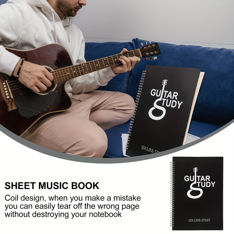 50 Pages Guitar Tablature Note - Blank Sheet Music Notebook recension och pris