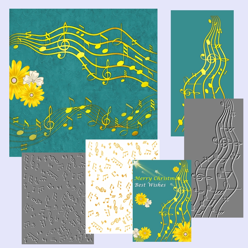 Hot Foil Plate Flowing Notes M - Blank Sheet Music Notebook recension och pris