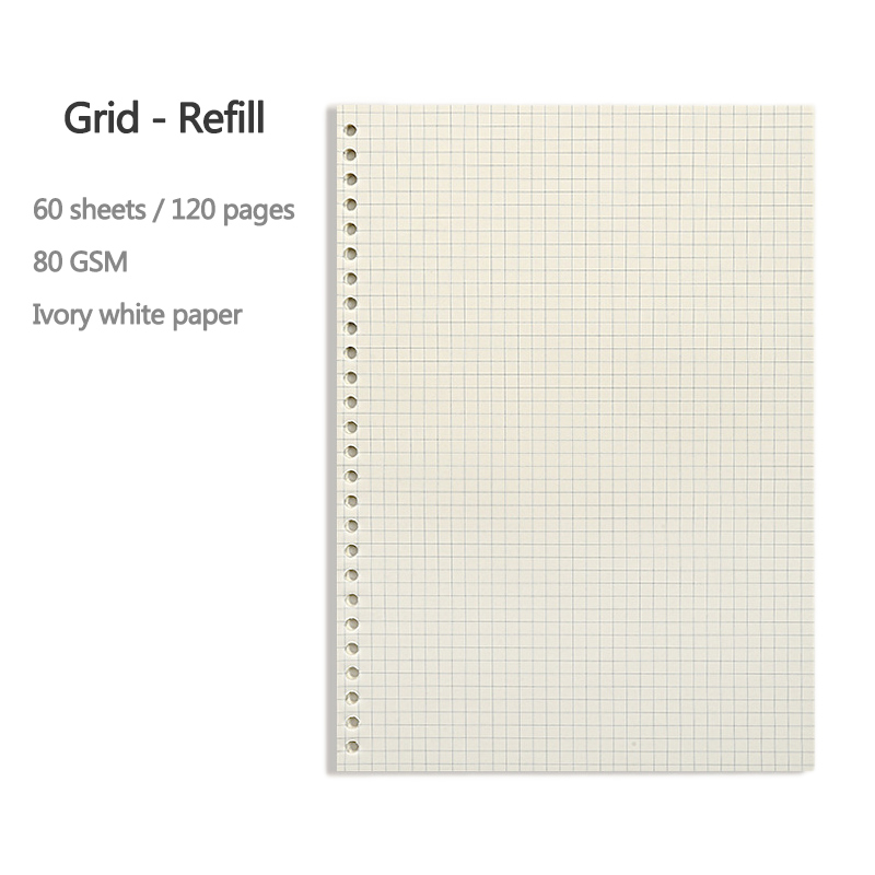 A5 B5 20Holes Loose-Leaf Noteb - A5 Spiral Dotted Grid Notebook recension och pris