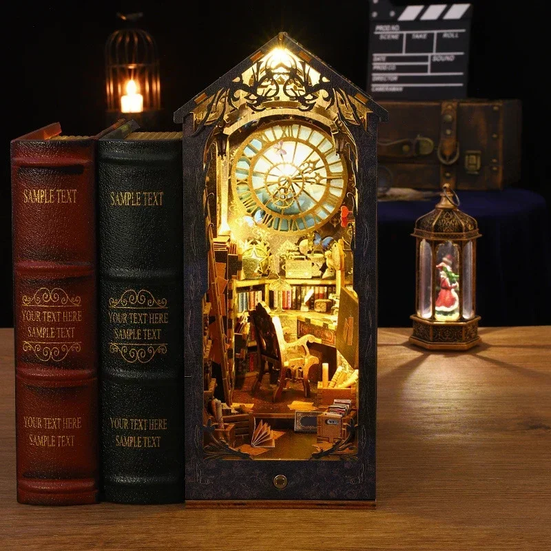 Retro DIY Wooden Book Nook She - Diy Wooden Book Nook Kit Shelf Insert recension och pris