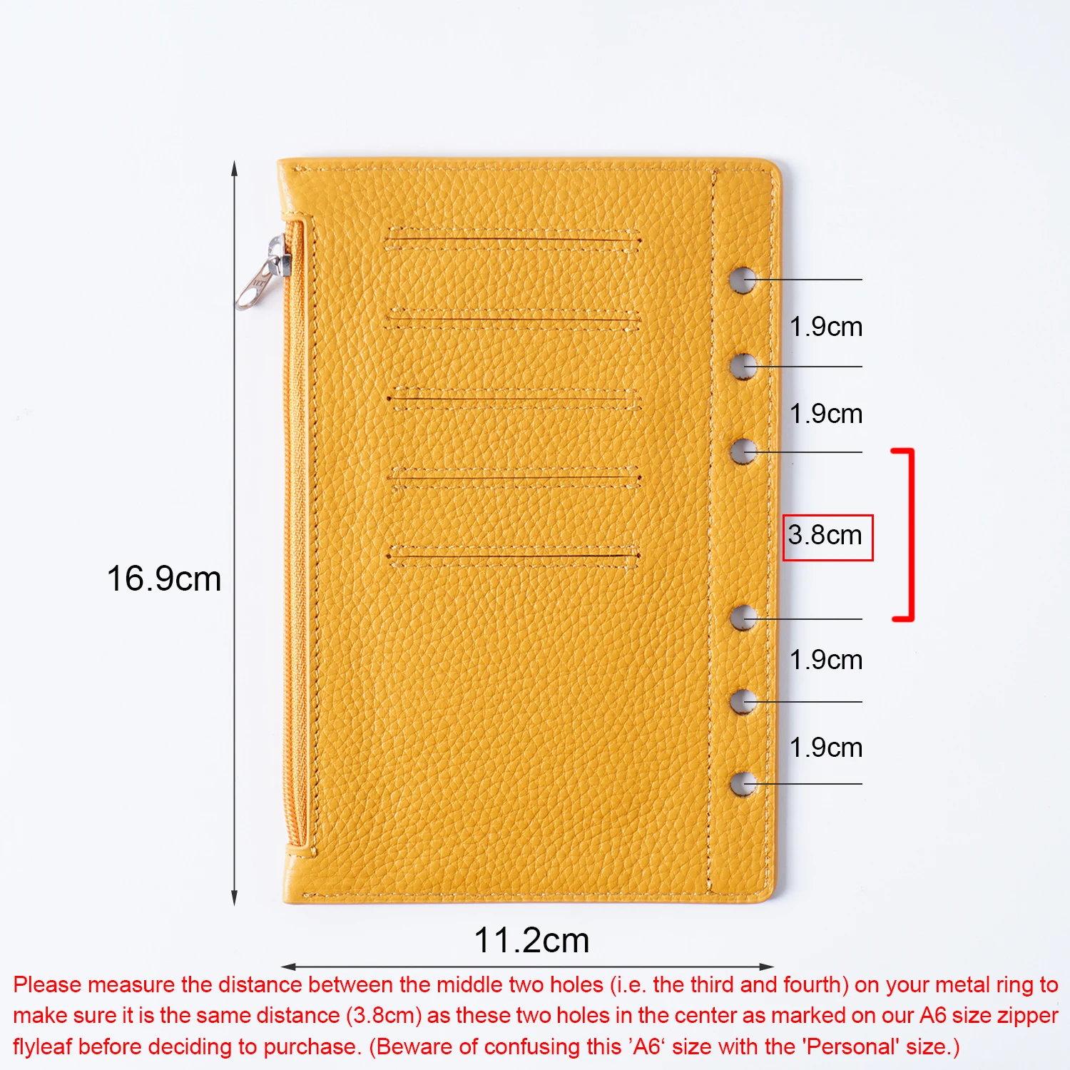 Moterm Zipper Flyleaf for A6 S - Vintage Leather Journal Notebook recension och pris